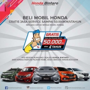 Beli mobil Honda GRATIS servis 4 Tahun