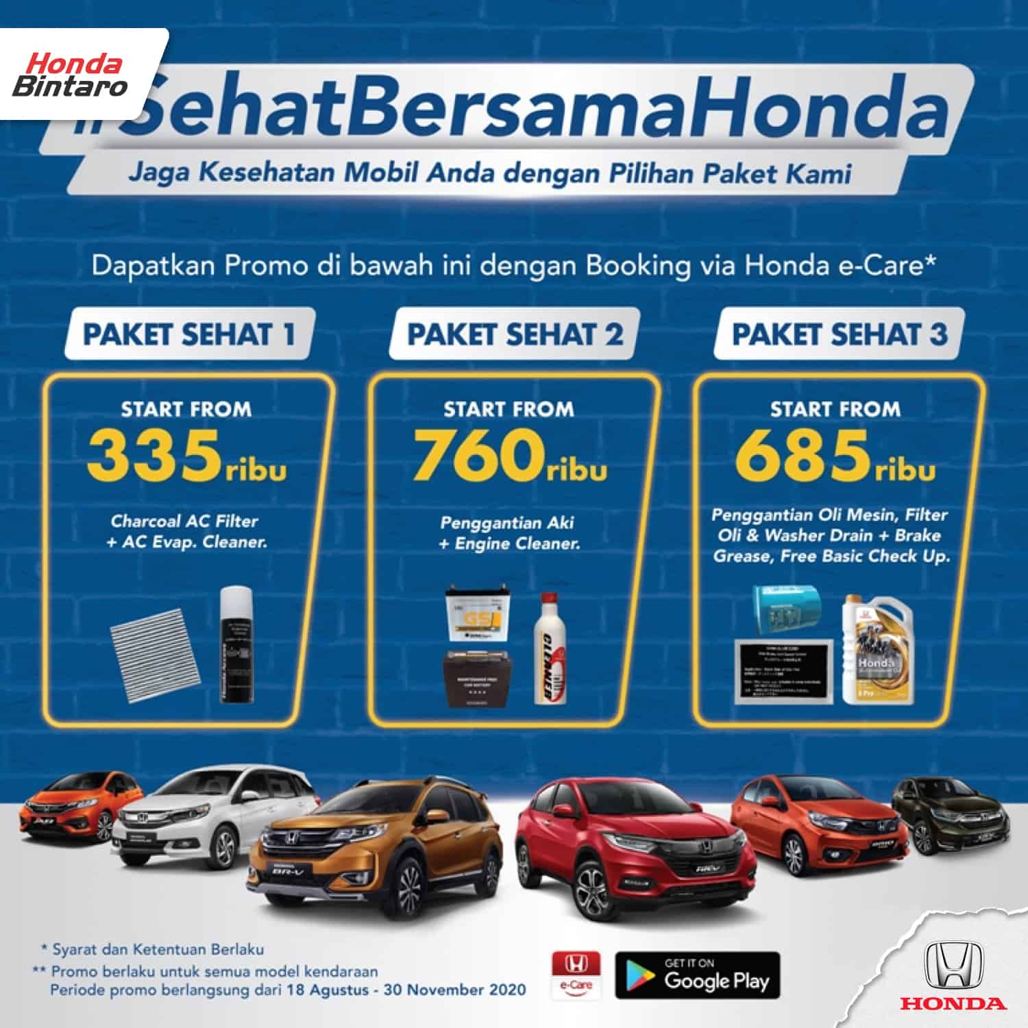 Promo Service Mobil Honda Honda Bintaro