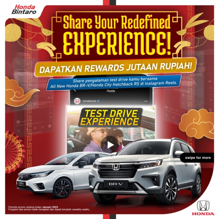 Raih Rewards Hingga Rp 15 juta dengan Program “Share Your Redefined Experience!”
