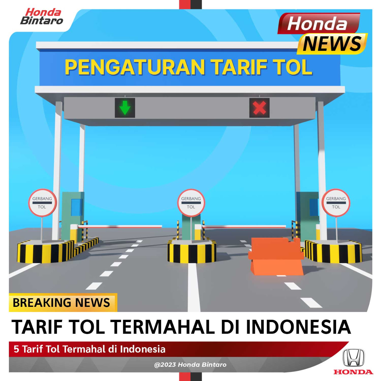 5 Tarif Tol Termahal di Indonesia