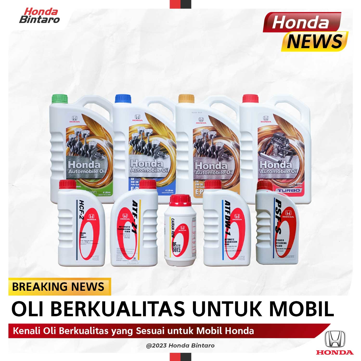 Oli-mesin-Honda Kenali Oli Berkualitas yang Sesuai untuk Mobil Honda