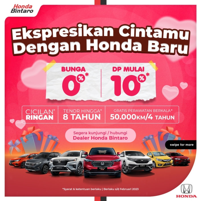 Ekspresikan Cintamu dengan Honda Baru