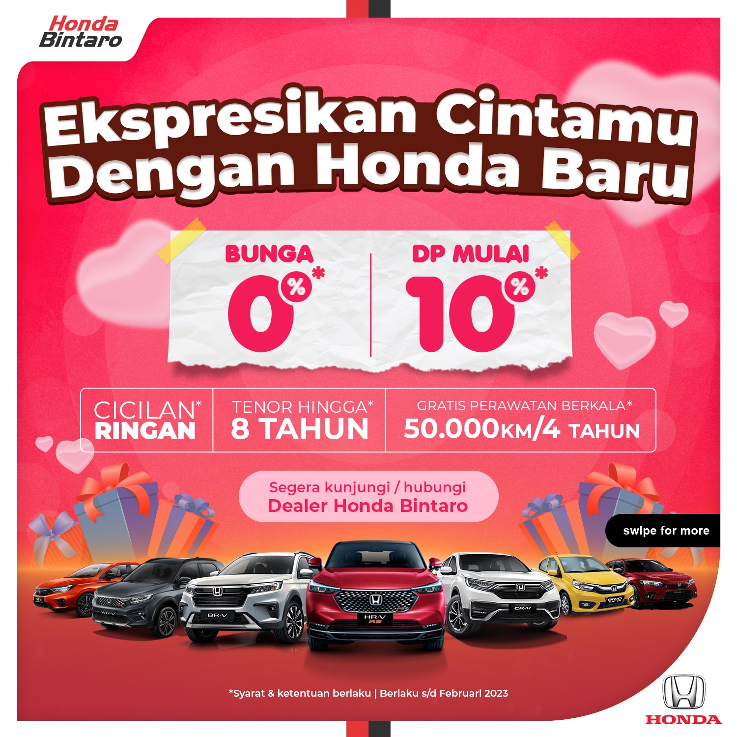 Ekspresikan Cintamu dengan Honda Baru