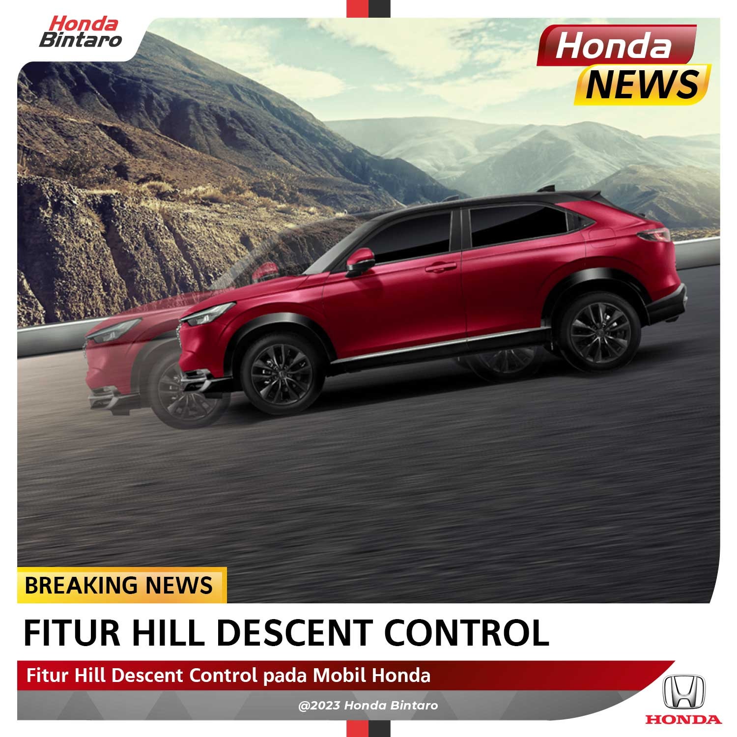 Fitur Hill Descent Control pada Mobil Honda