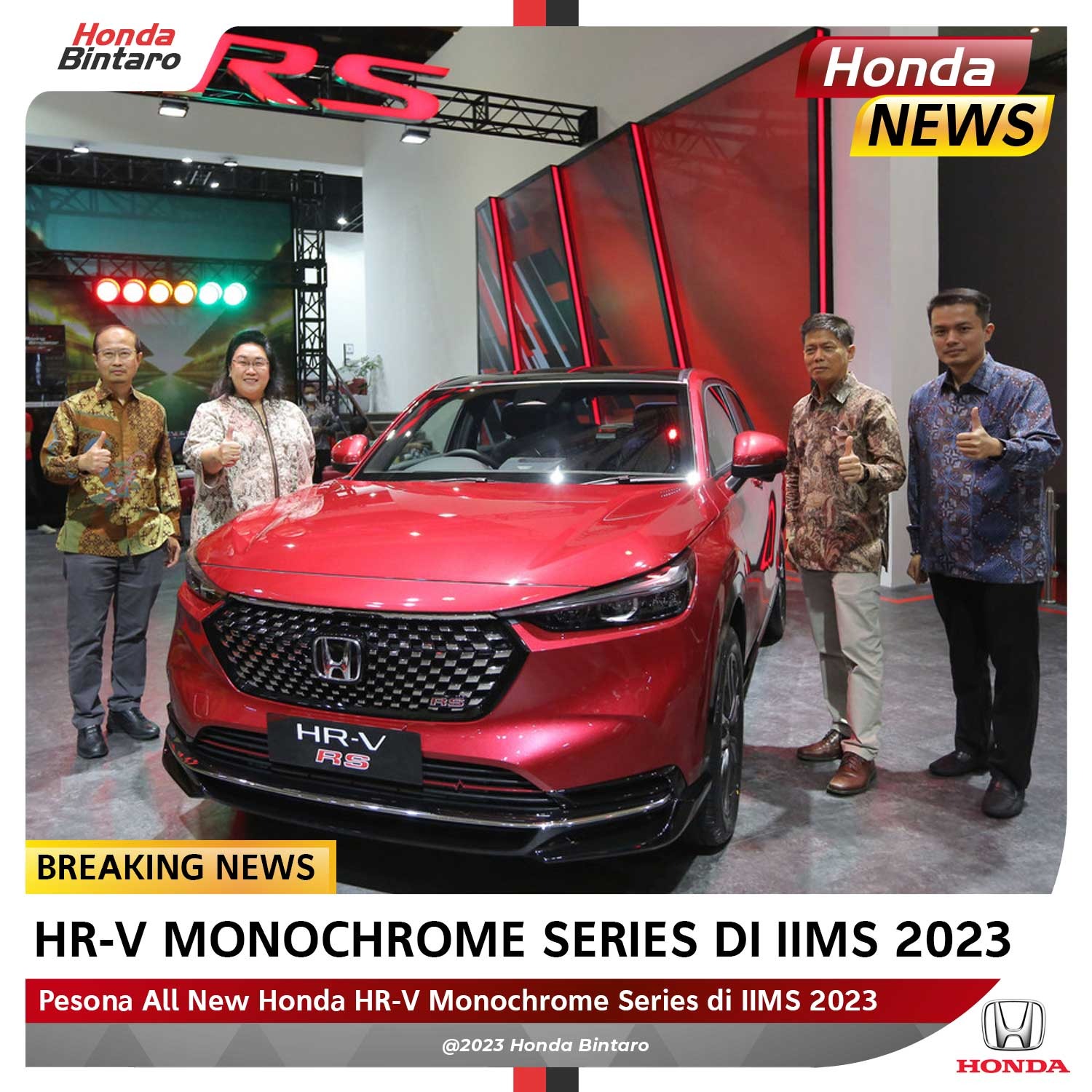 Pesona All New Honda HR-V Monochrome Series di IIMS 2023