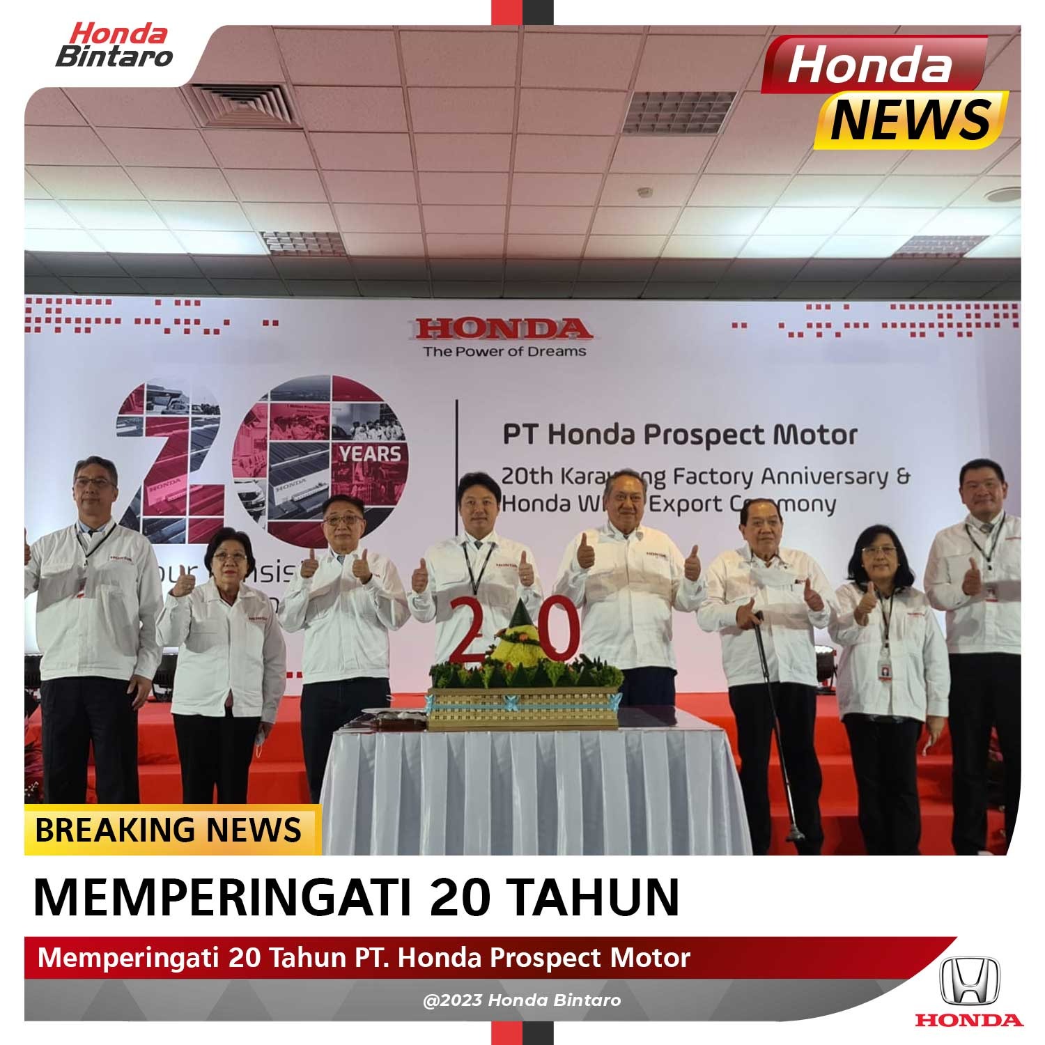 Memperingati 20 Tahun HPM di Indonesia Honda Bintaro