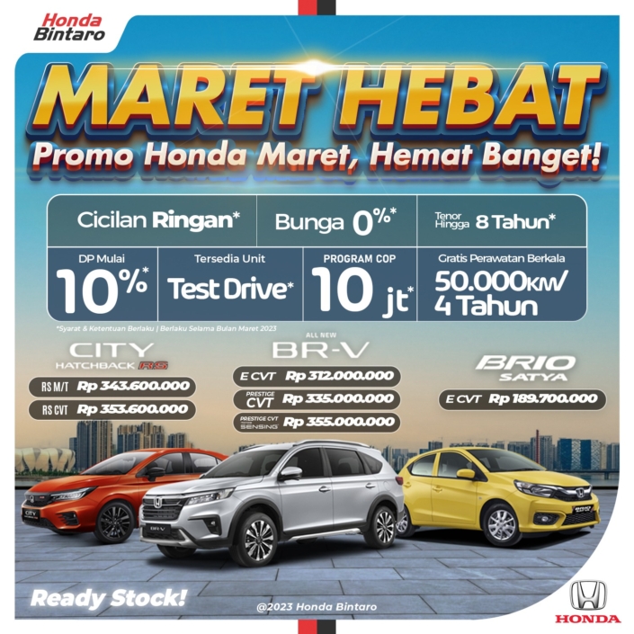 Promo Honda Maret, Hemat Banget!