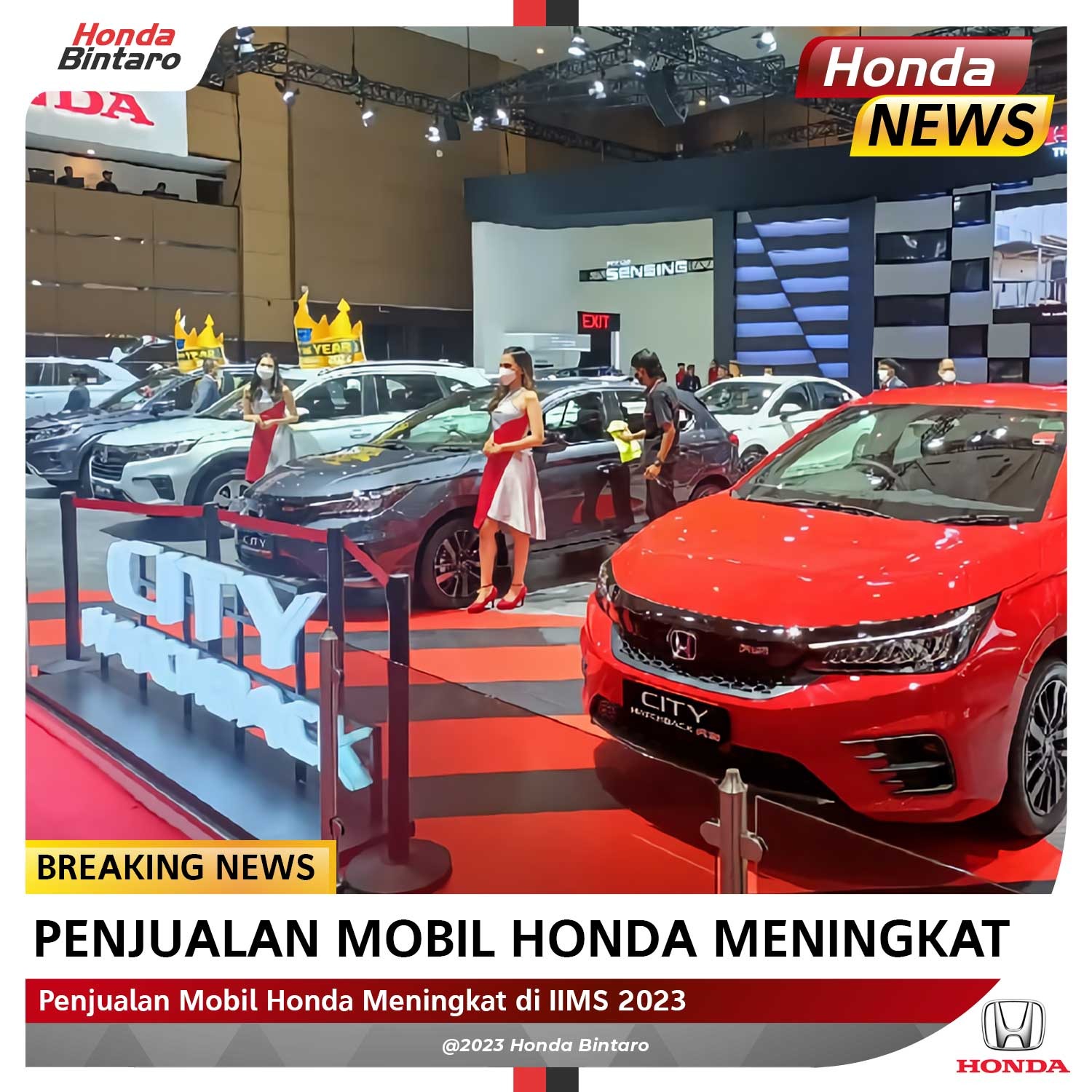 Peningkatan-penjualan-mobil Penjualan Mobil Honda Meningkat di IIMS 2023