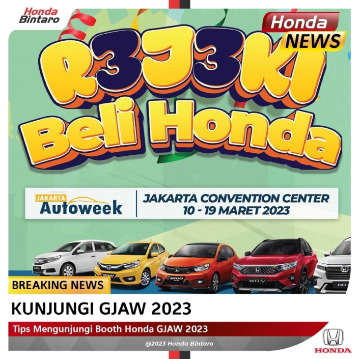 Tips Mengunjungi Booth Honda GJAW 2023