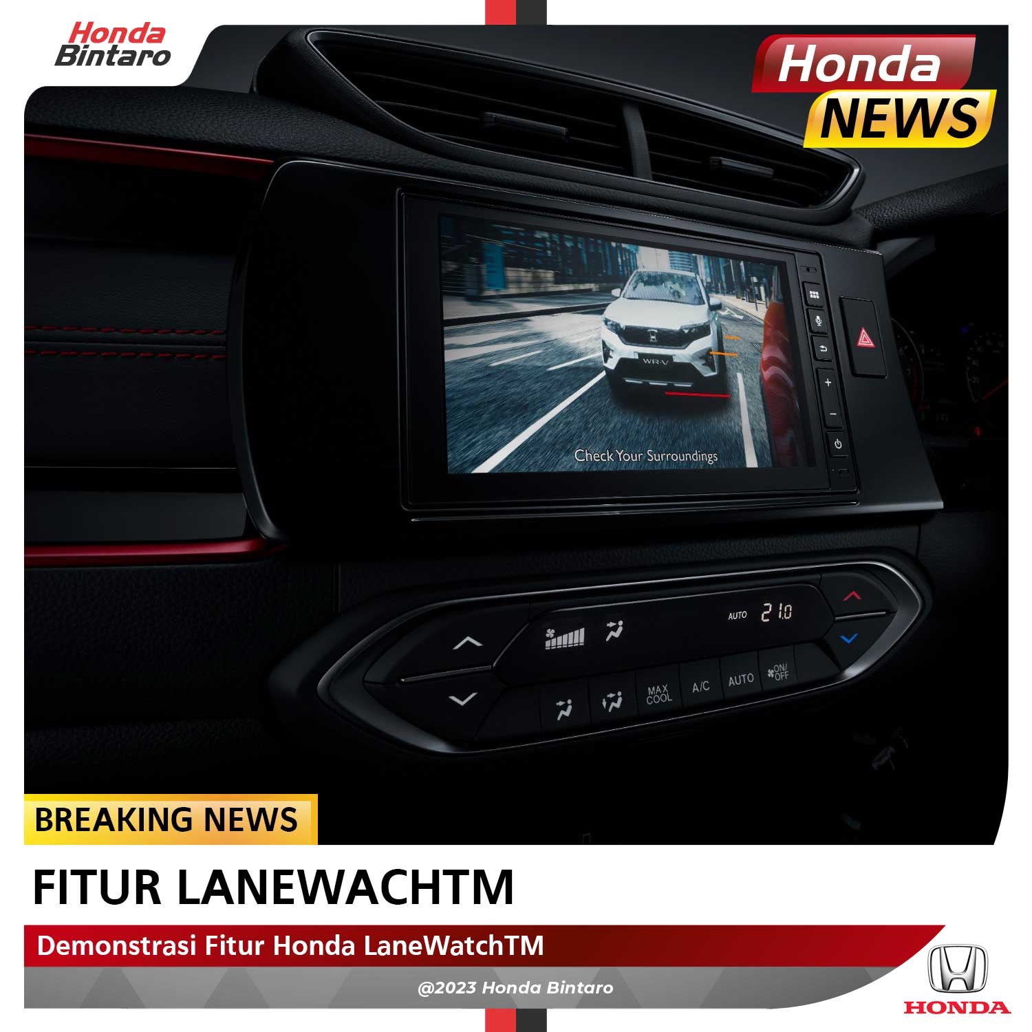 Demonstrasi Fitur Honda LaneWatchTM