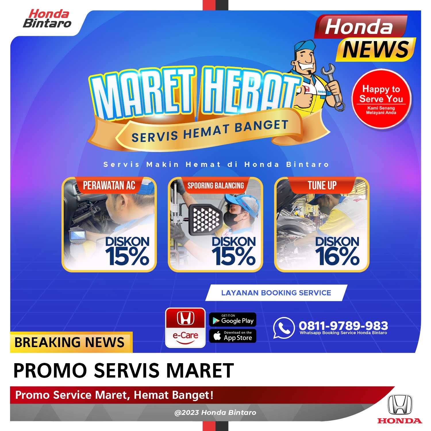 Promo Service Maret, Hemat Banget!