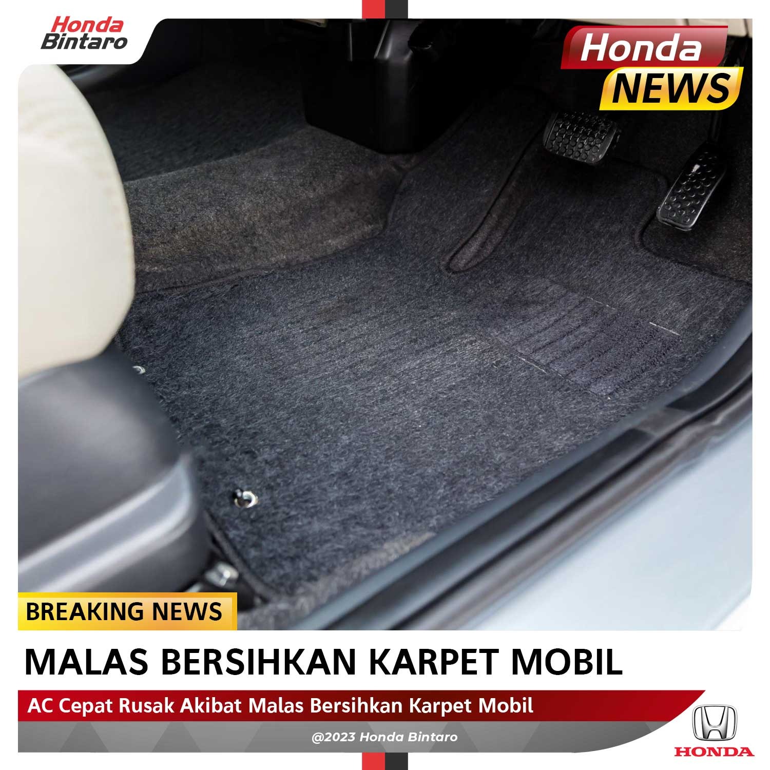 AC Cepat Rusak Akibat Malas Bersihkan Karpet Mobil