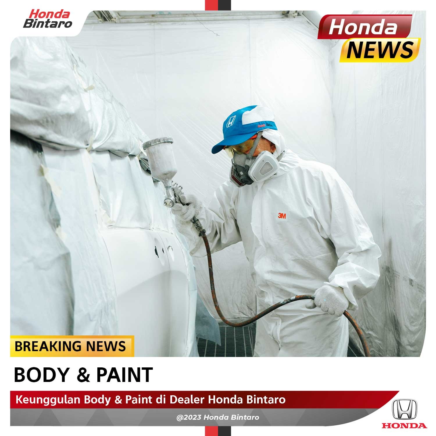 Keunggulan Body & Paint di Dealer Resmi Honda Honda Bintaro