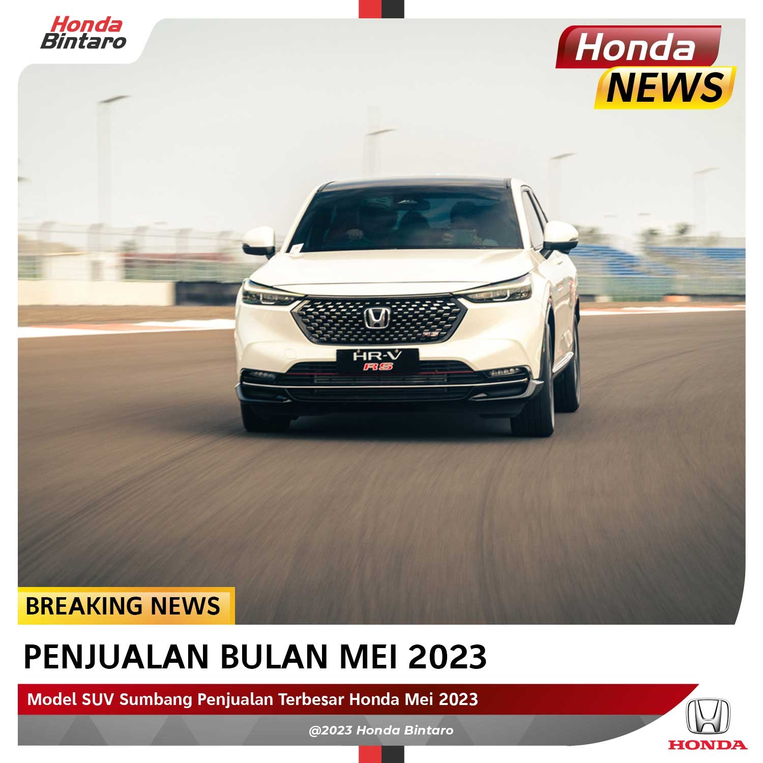 Model SUV Sumbang Penjualan Terbesar Honda Mei 2023