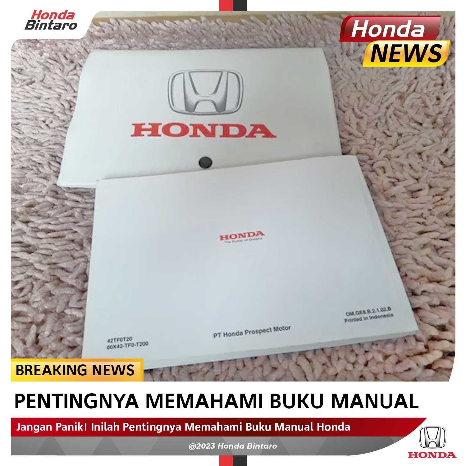 Buku-manual Jangan Panik! Inilah Pentingnya Memahami Buku Manual Honda