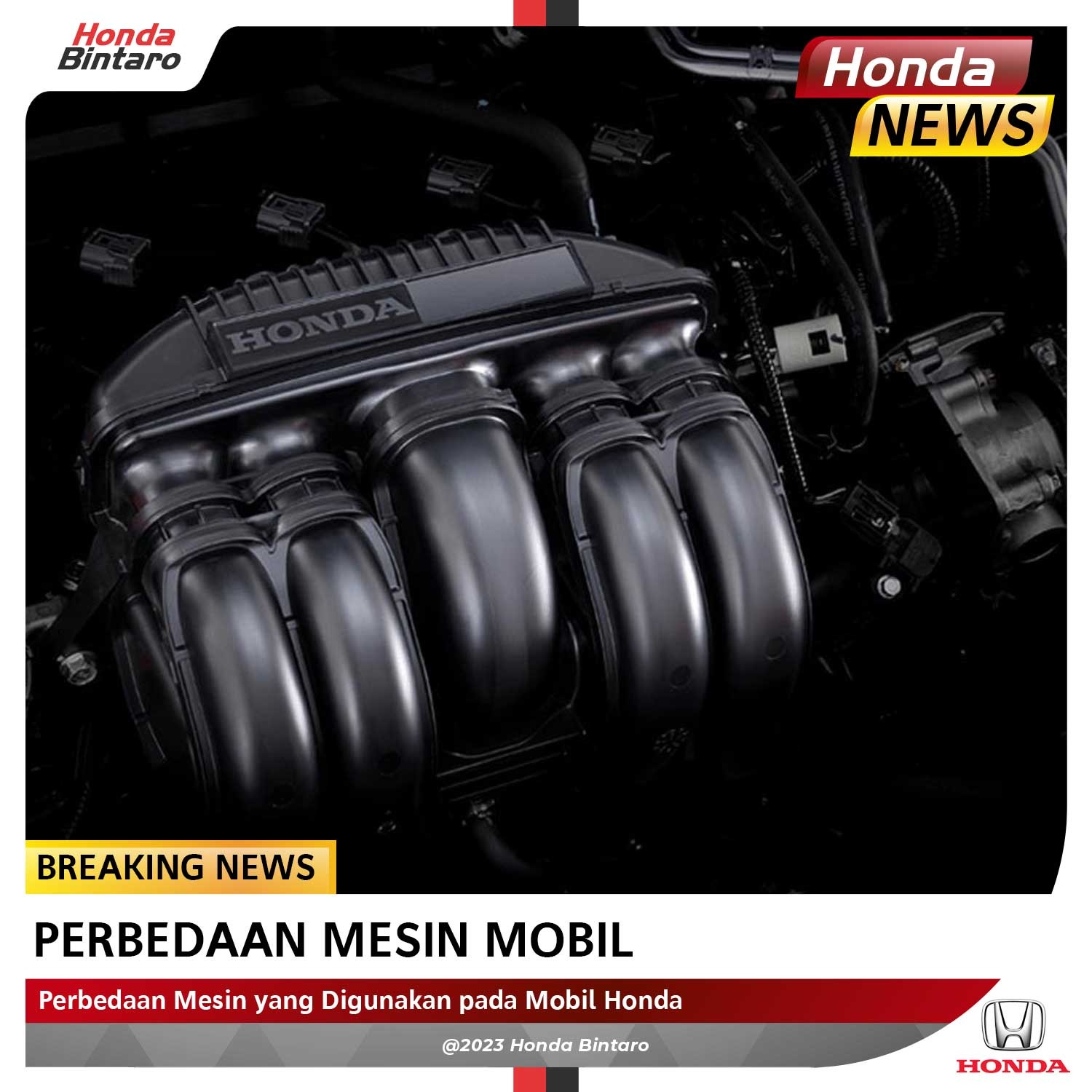Kenali Perbedaan Mesin yang Digunakan pada Mobil Honda - Honda Bintaro
