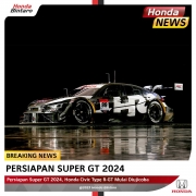 Super-GT-2024 Persiapan Super GT 2024, Honda Civic Type R-GT Mulai Diujicoba