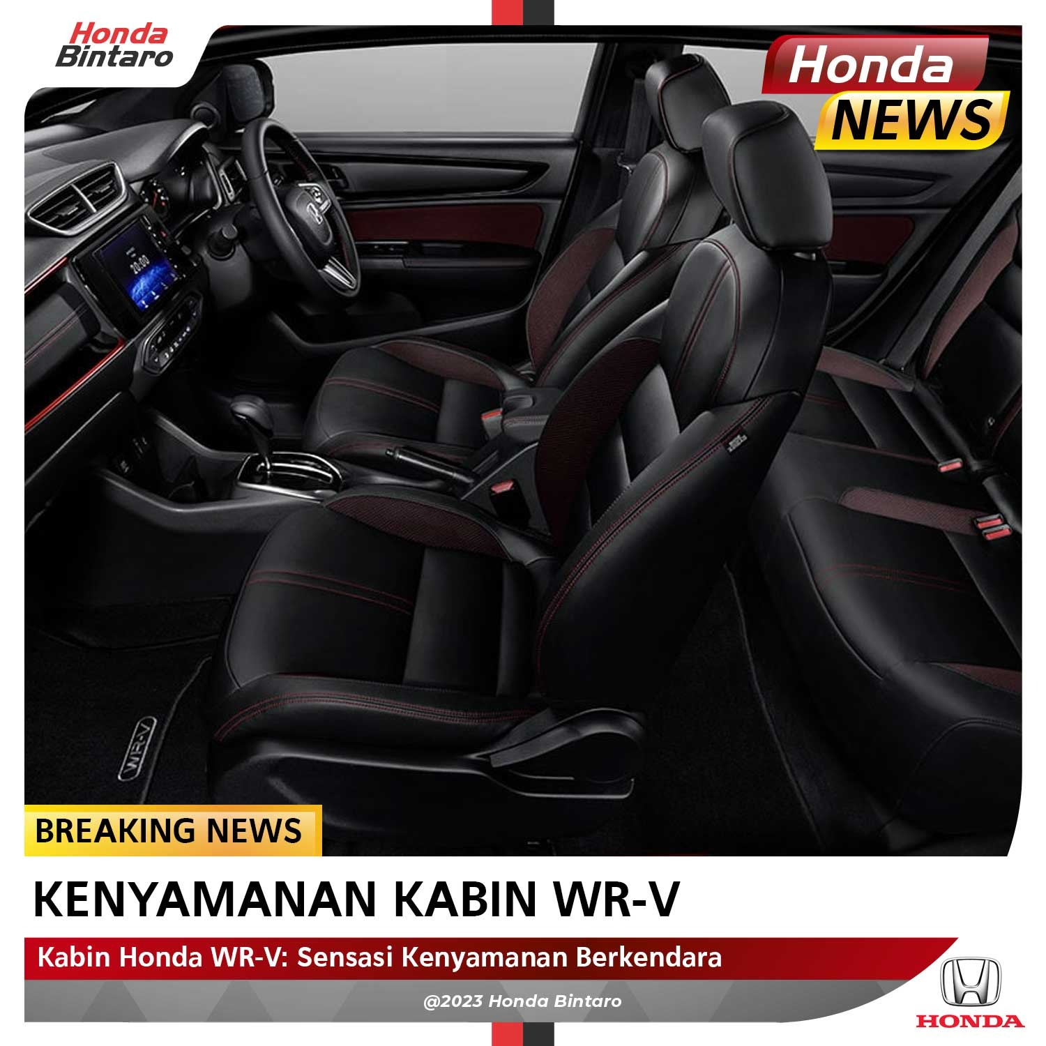 Kabin-WR-V Kabin Honda WR-V: Sensasi Kenyamanan Berkendara