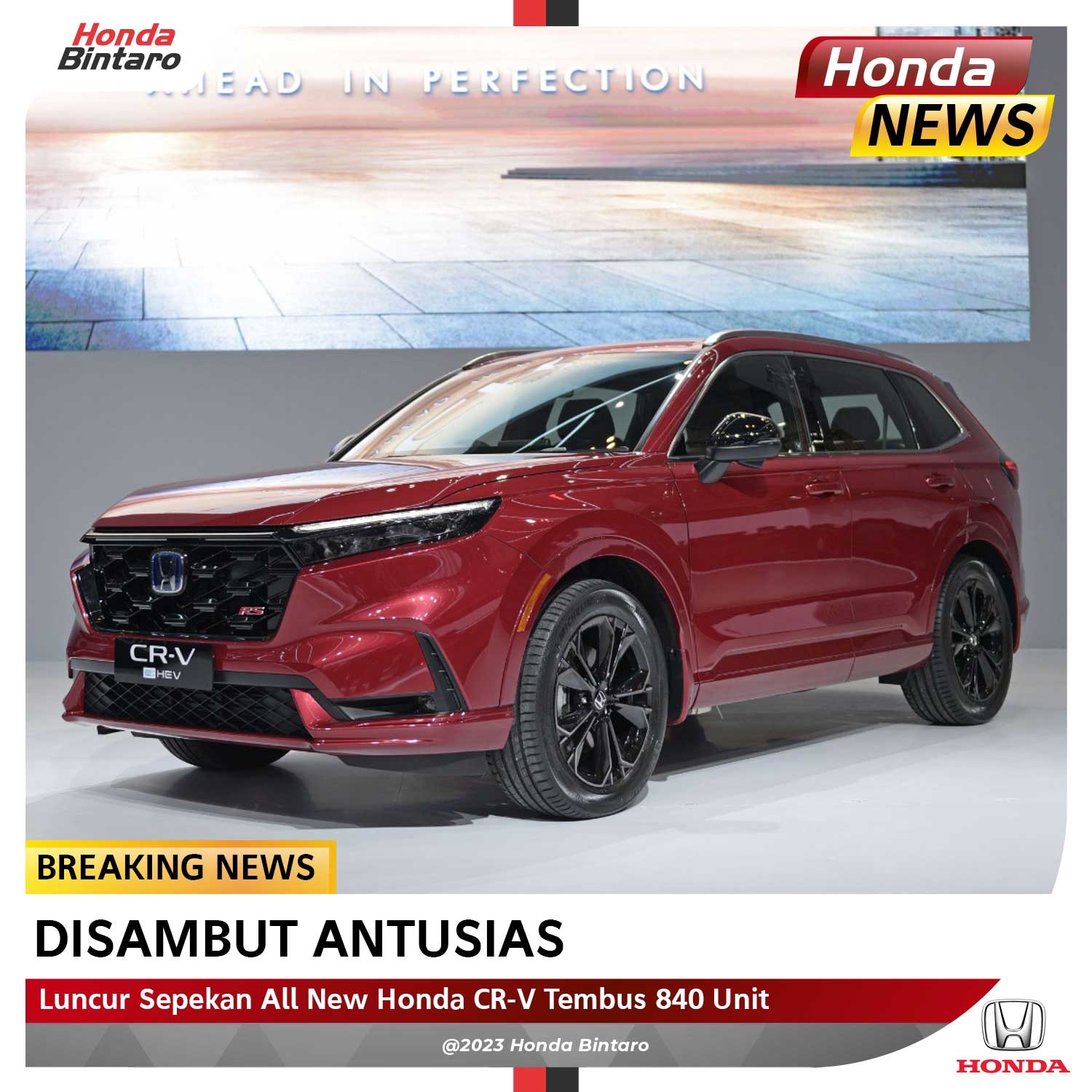 CRV-Hybrid Luncur Sepekan All New Honda CR-V Tembus 840 Unit