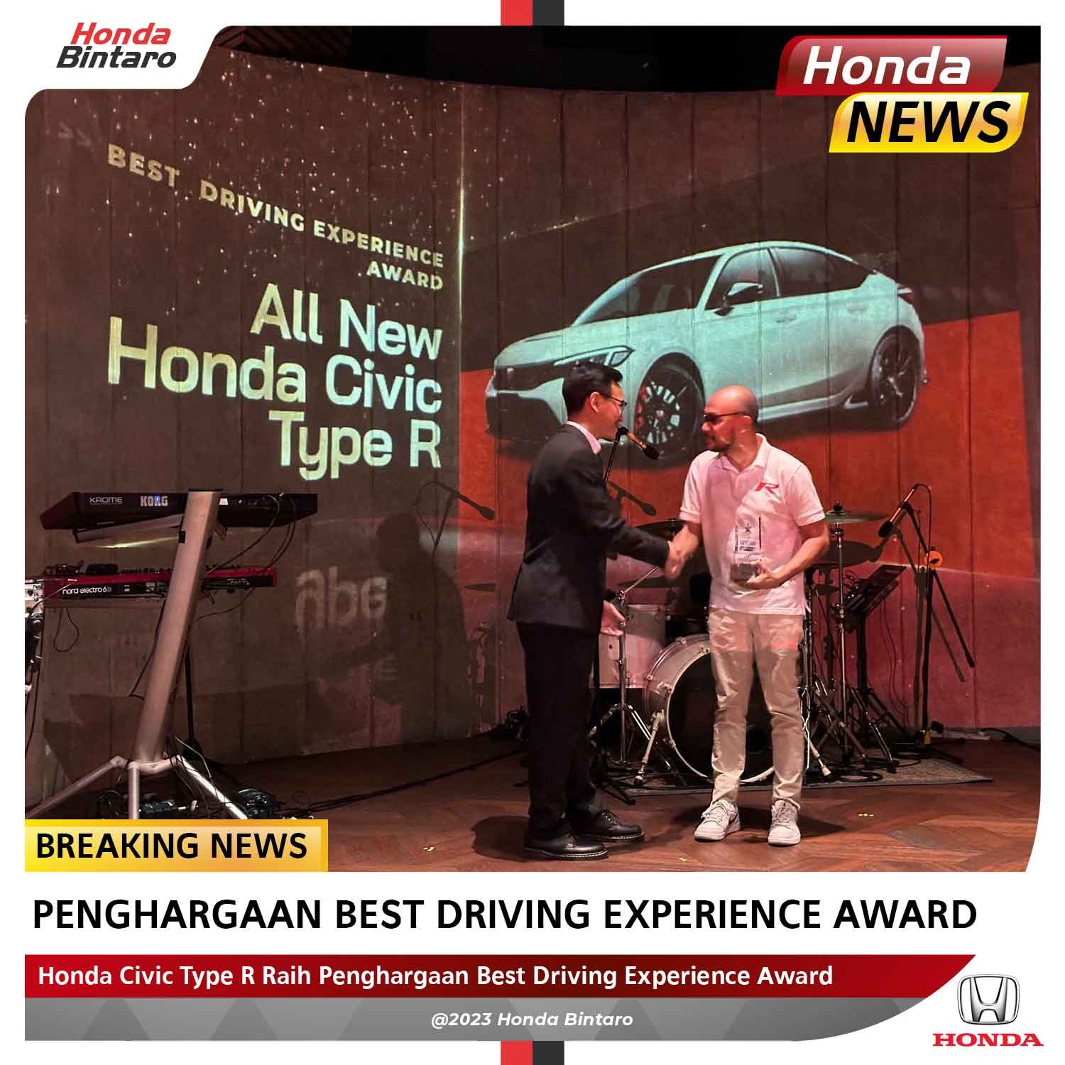Honda Civic Type R Raih Best Driving Experience Award