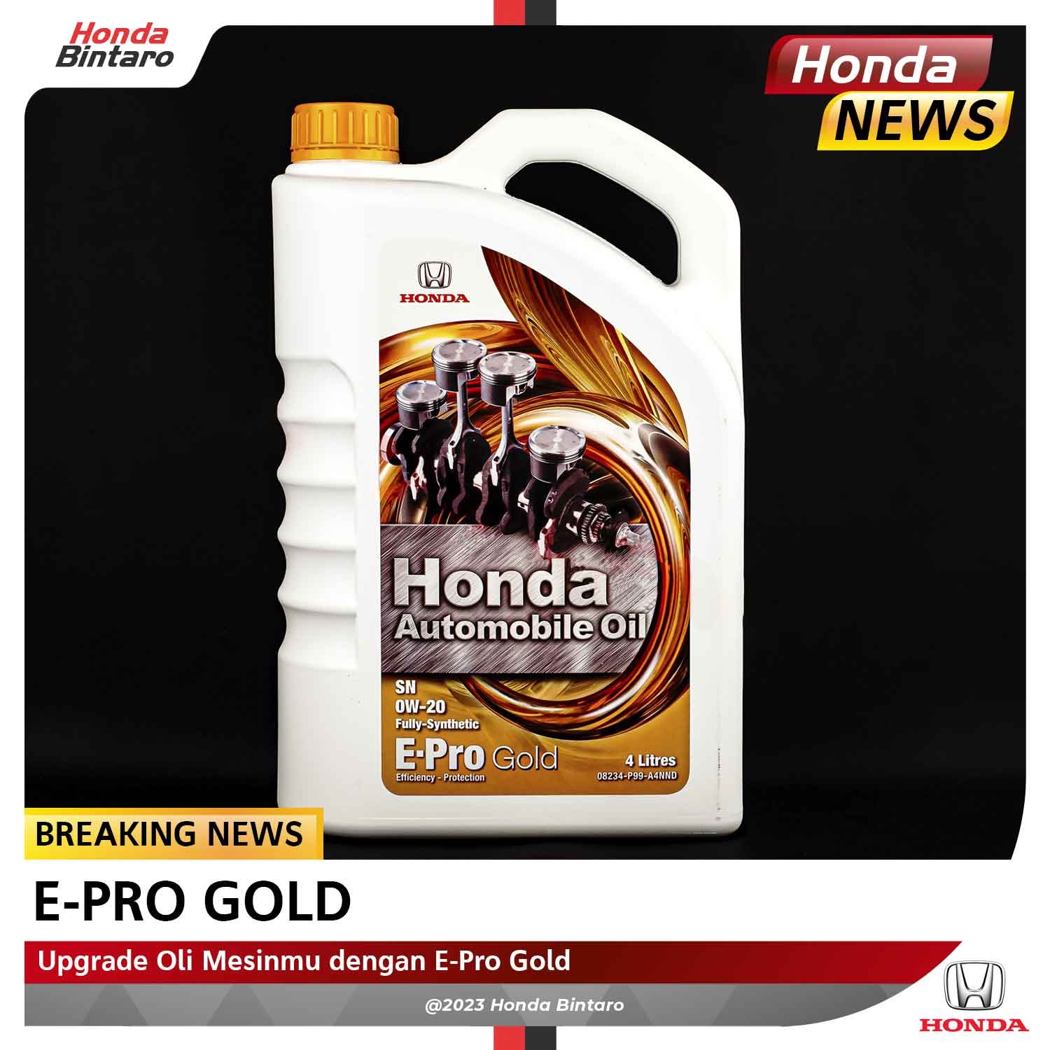 Upgrade Oli Mesinmu dengan E-Pro Gold