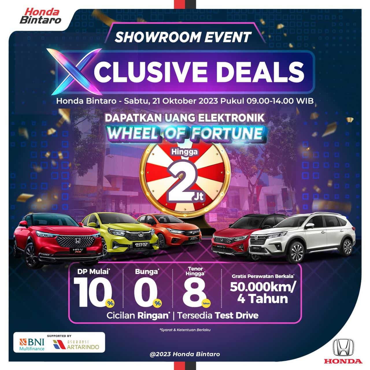 Showroom event xclusive deals 2023 honda bintaro