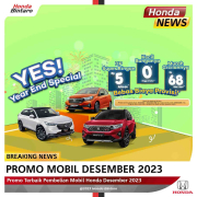 Promo Terbaik Pembelian Mobil Honda Desember 2023