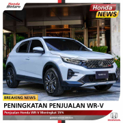 Penjualan Honda WR-V November Meningkat 15%