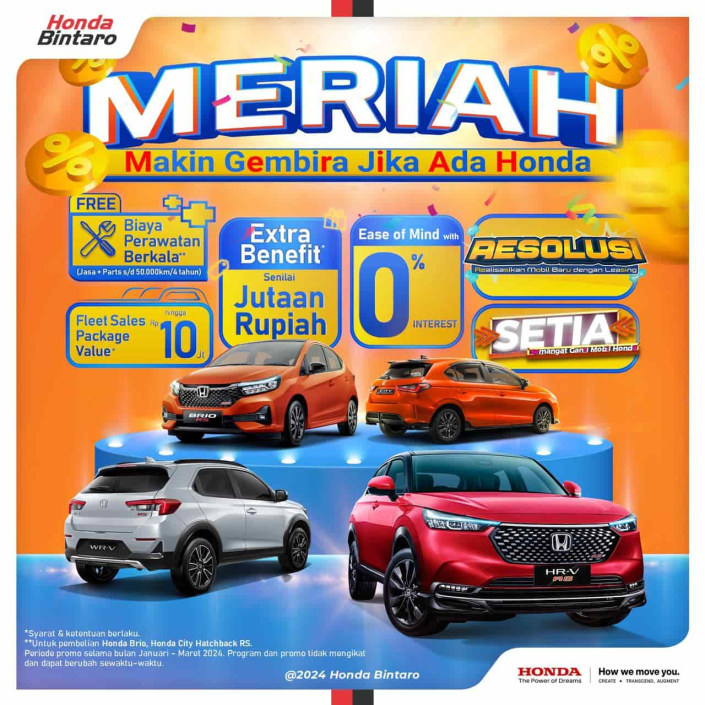 Promo MERIAH Mobil Honda - Januari 2024