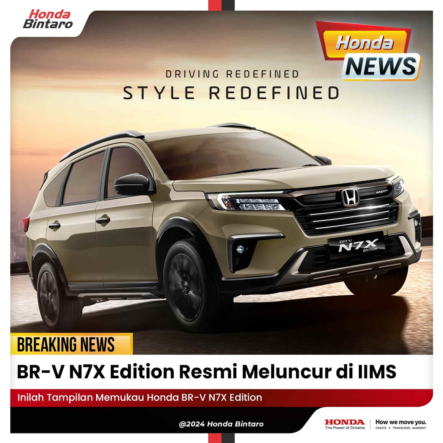 Honda BR-V N7X Edition Resmi Meluncur di IIMS 2024