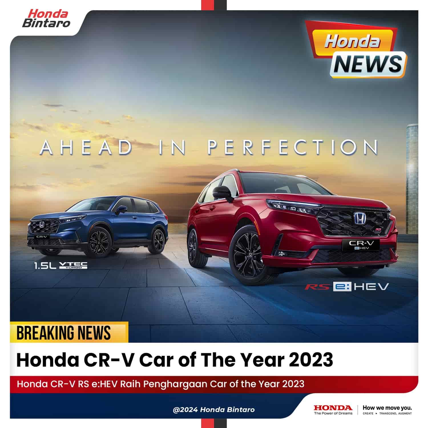 Honda CR-V Car of The Year 2023 Honda CR-V RS e:HEV Raih Penghargaan Car of the Year 2023