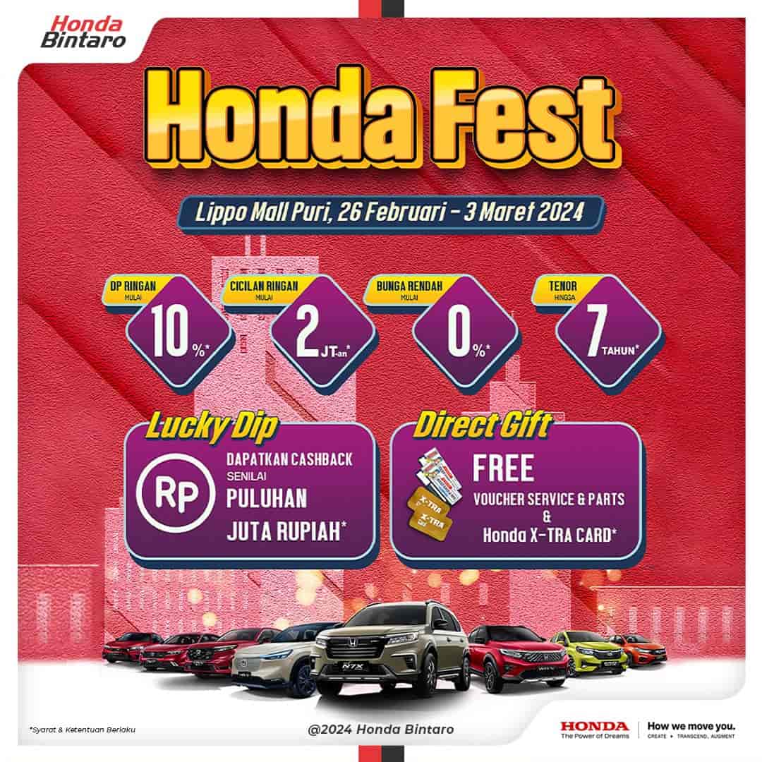 Raih Keuntungan dengan Program Honda Fest 2024 Honda Bintaro