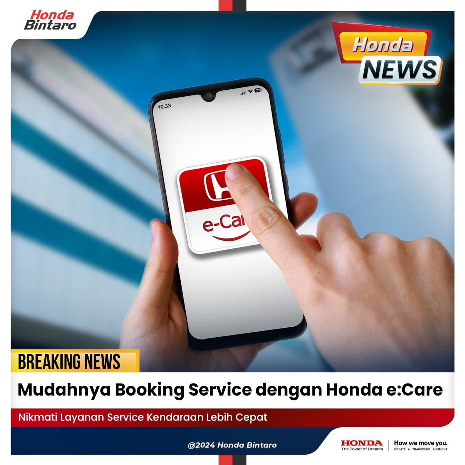 Mudahnya Booking Service dengan Honda e-Care