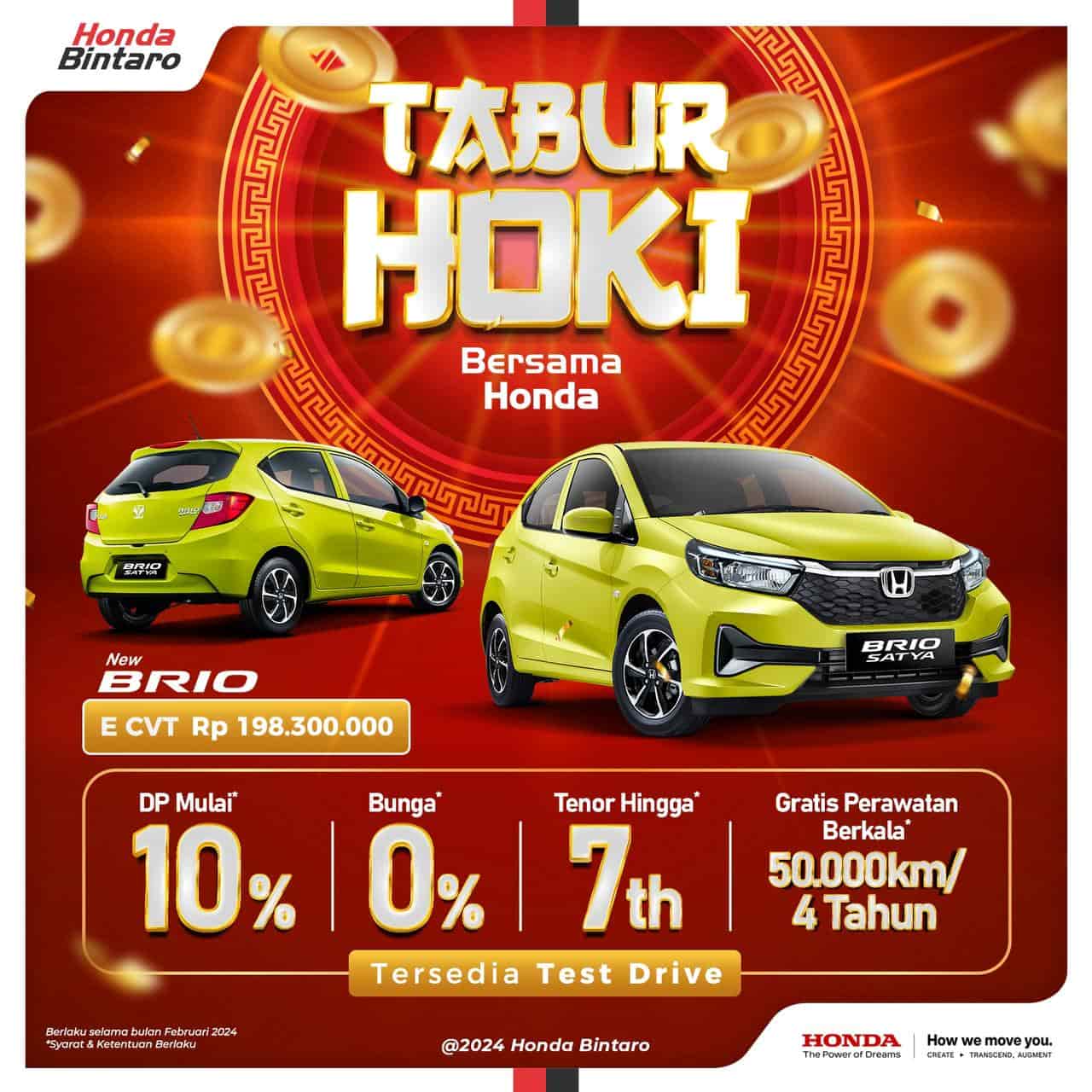Promo Februari Honda Brio