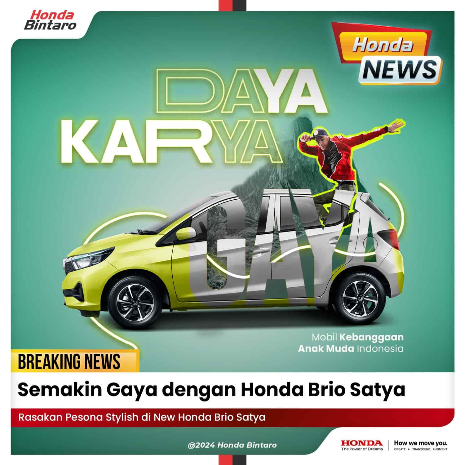 Semakin Gaya dengan Honda Brio Satya