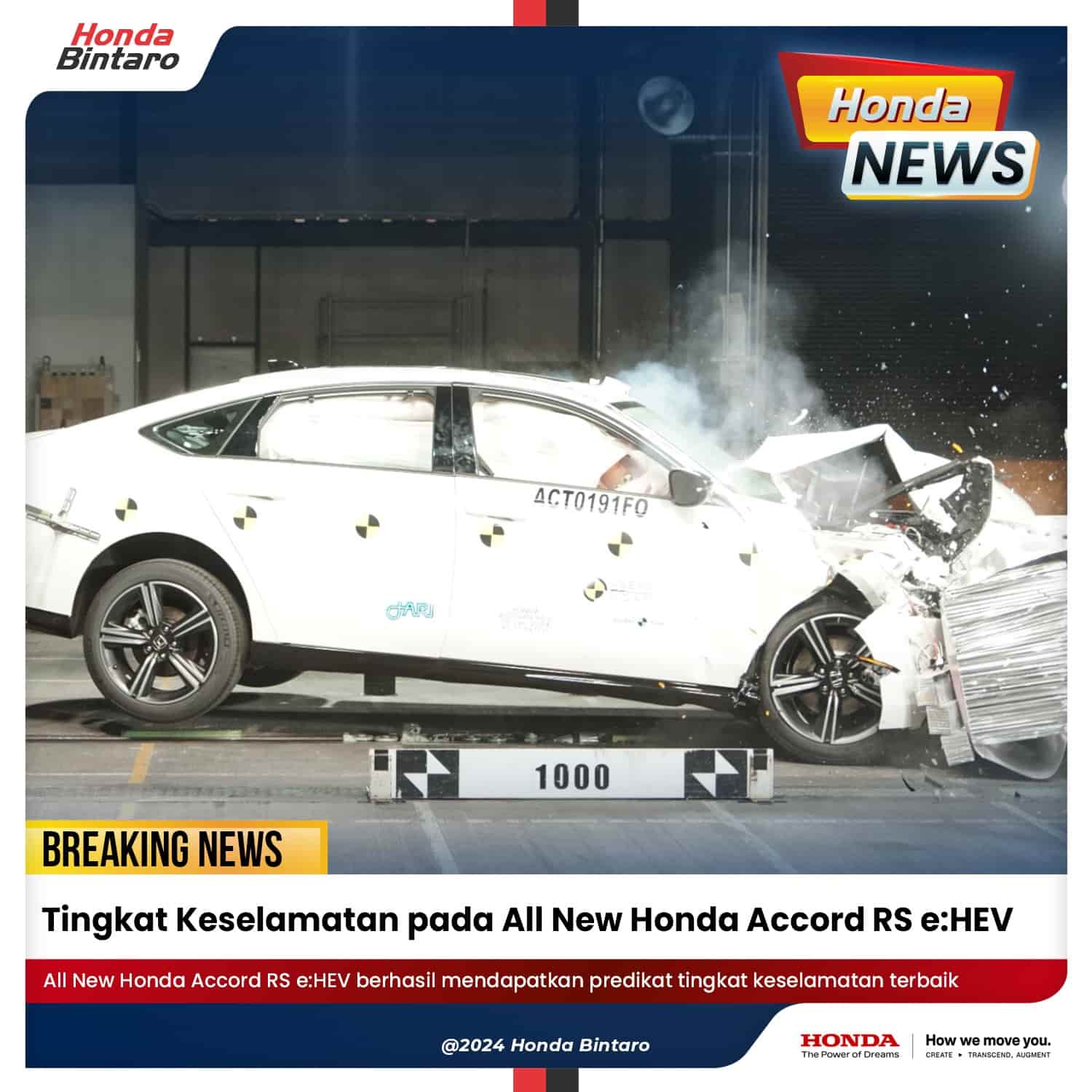 Tingkat Keselamatan pada All New Honda Accord RS eHEV