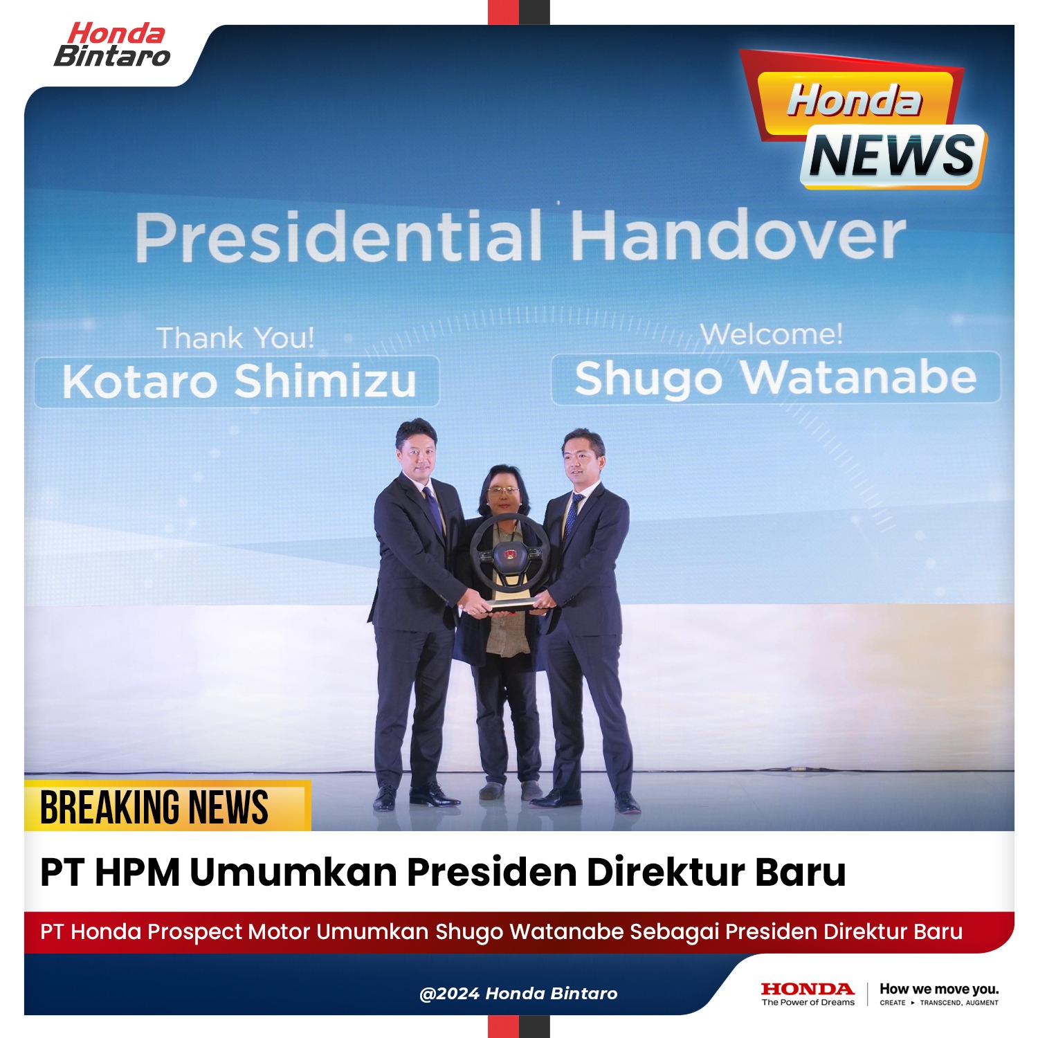 PT HPM Umumkan Presiden Direktur Baru PT HPM Umumkan Presiden Direktur Baru