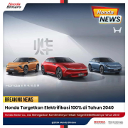 Honda Targetkan Elektrifikasi 100% di Tahun 2040 Honda Targetkan Elektrifikasi 100% di Tahun 2040
