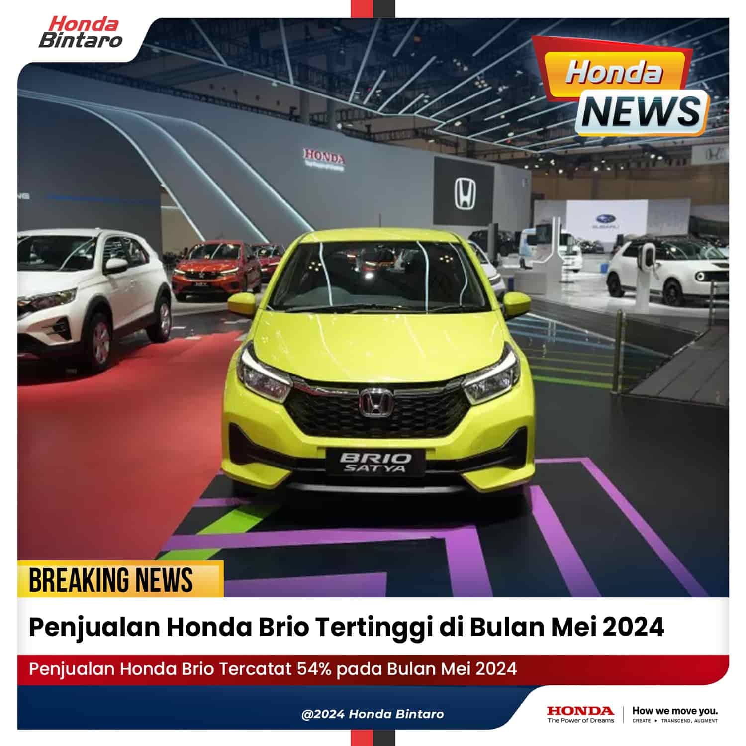 Penjualan Honda Brio Tertinggi di Bulan Mei 2024 Penjualan Honda Brio Tertinggi di Bulan Mei 2024