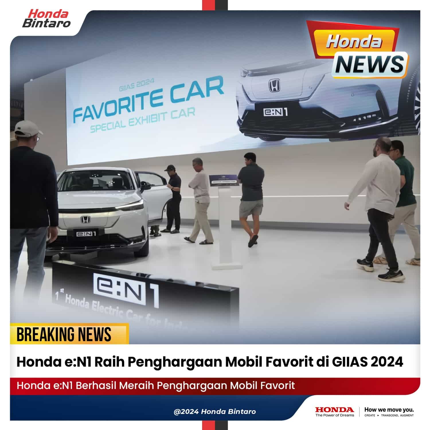 Honda eN1 Raih Penghargaan Mobil Favorit di GIIAS 2024