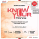 Service Event Know Your Honda - 24 Agustus 2024