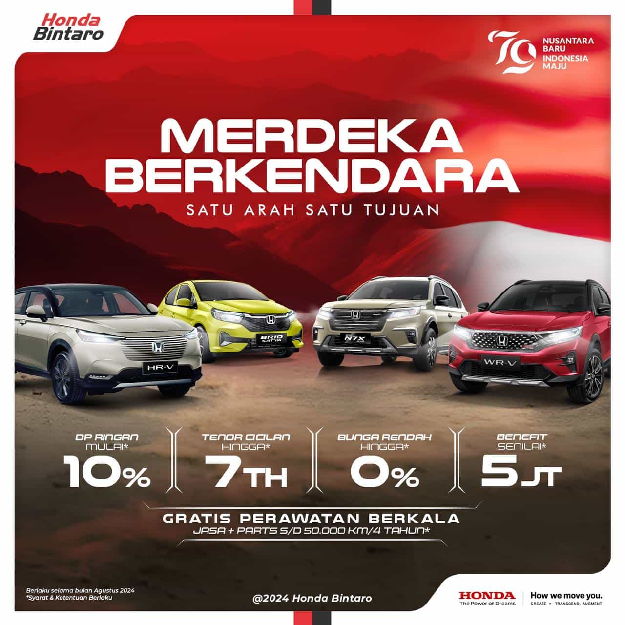 Merdeka Berkendara - Promo Honda Agustus 2024 Merdeka Berkendara - Promo Honda Agustus Terbaru