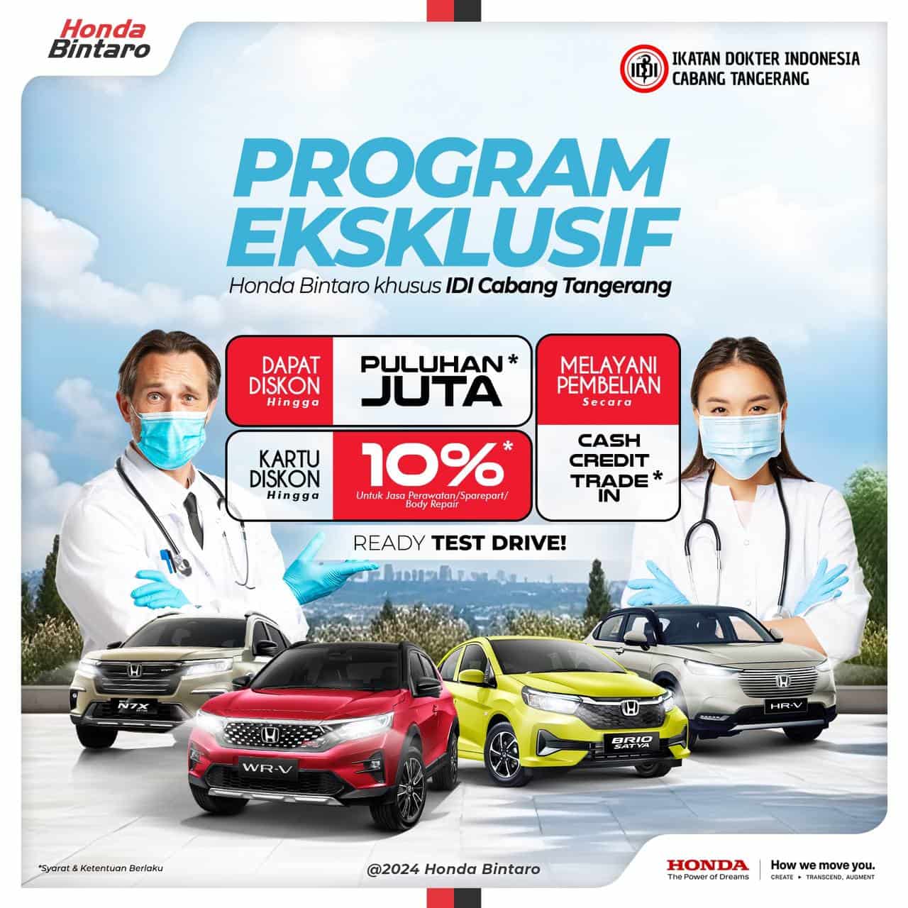 Program Penjualan Eksklusif Anggota IDI Tangerang Program Eksklusif Honda Bintaro Khusus IDI Tangerang
