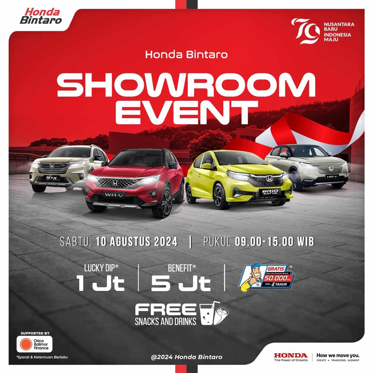 Showroom Event Honda Bintaro - 10 Agustus 2024