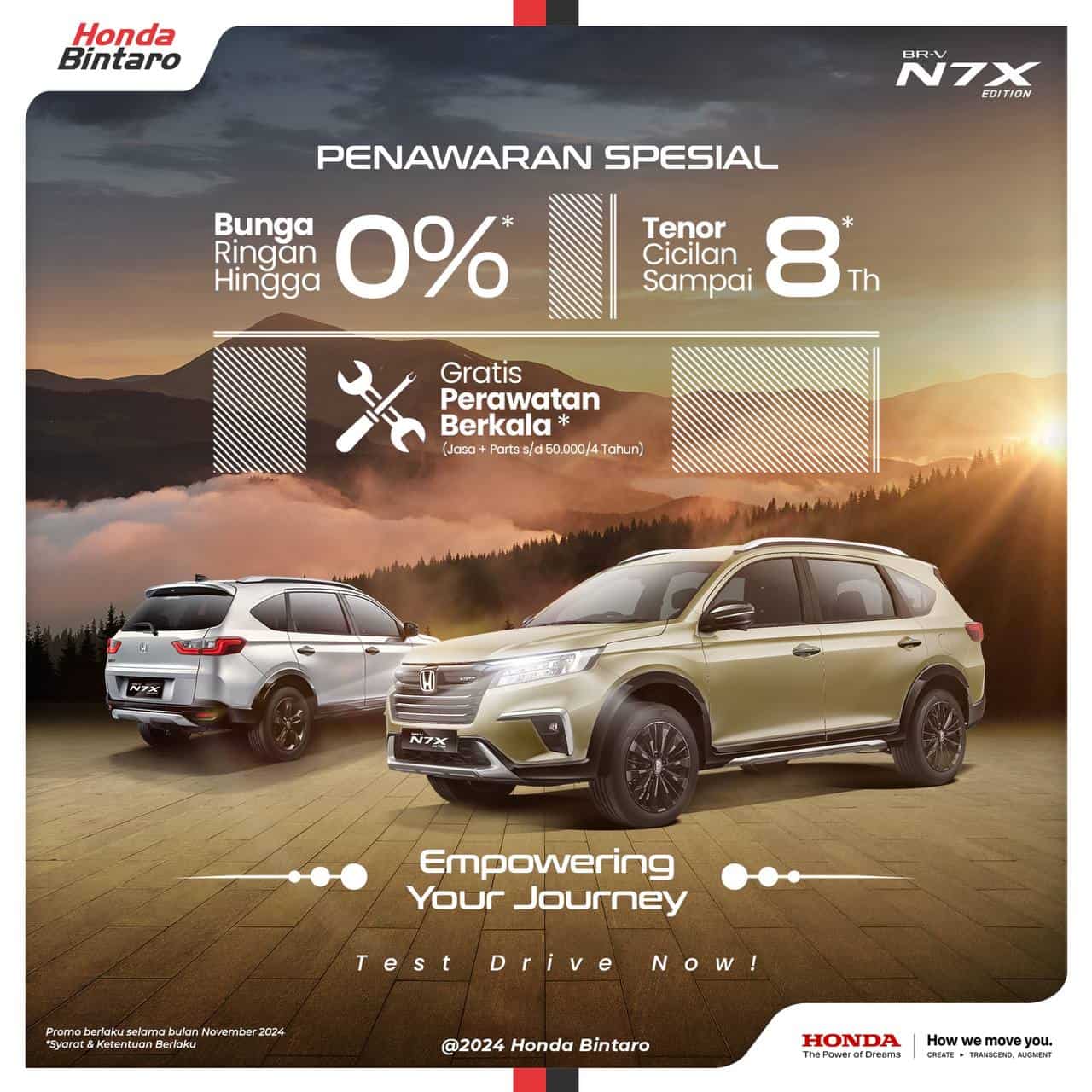 Promo Honda BR-V November 2024