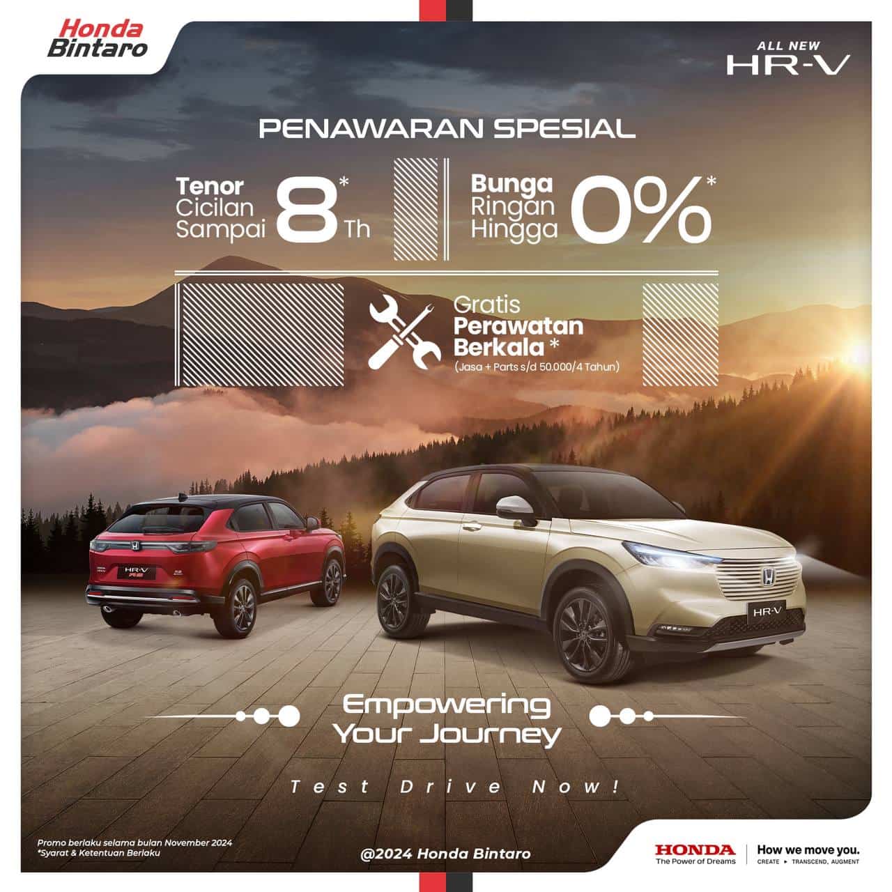 Promo Honda HR-V November 2024