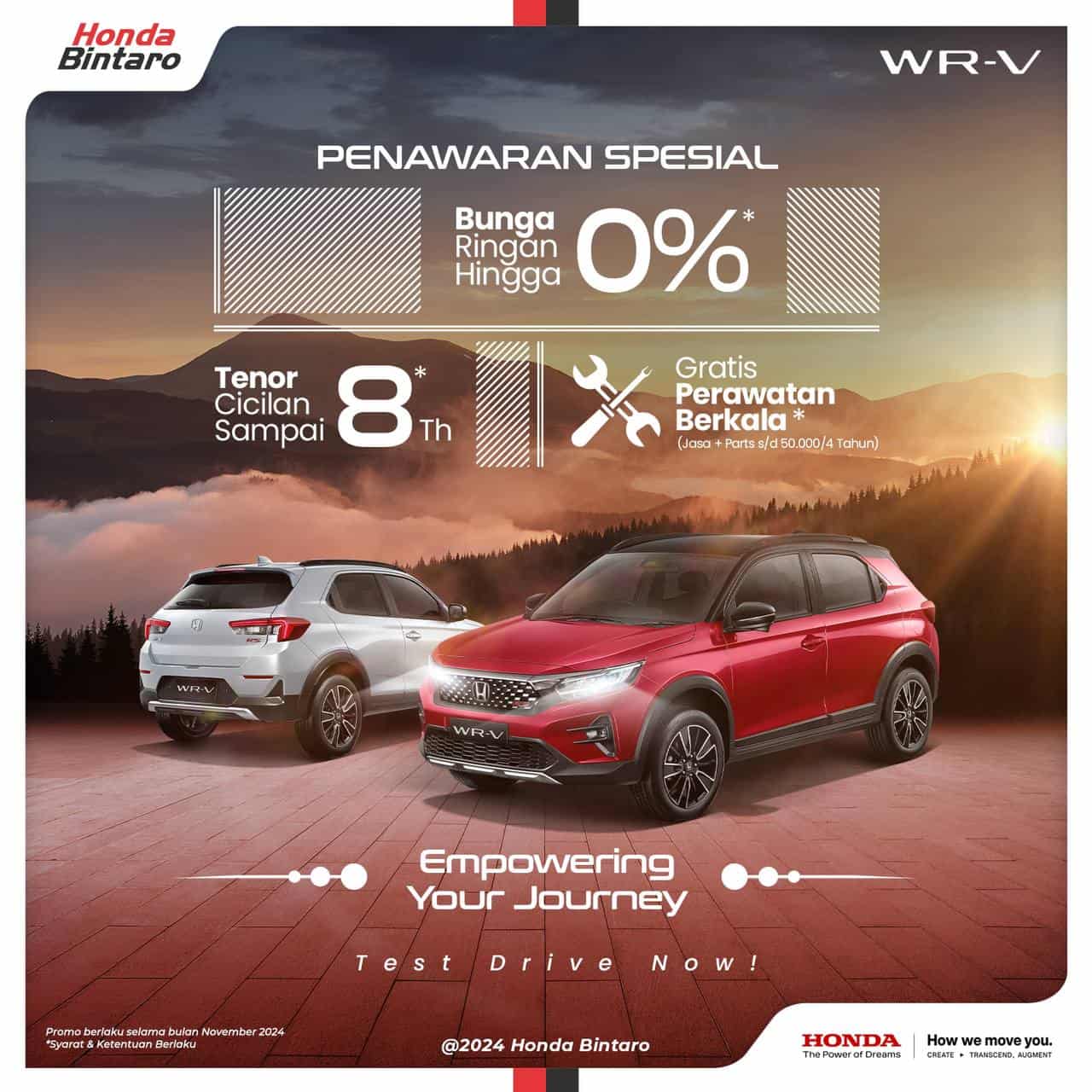 Promo Honda WR-V November 2024