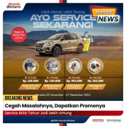 Cegah Masalahnya, Dapatkan Promonya