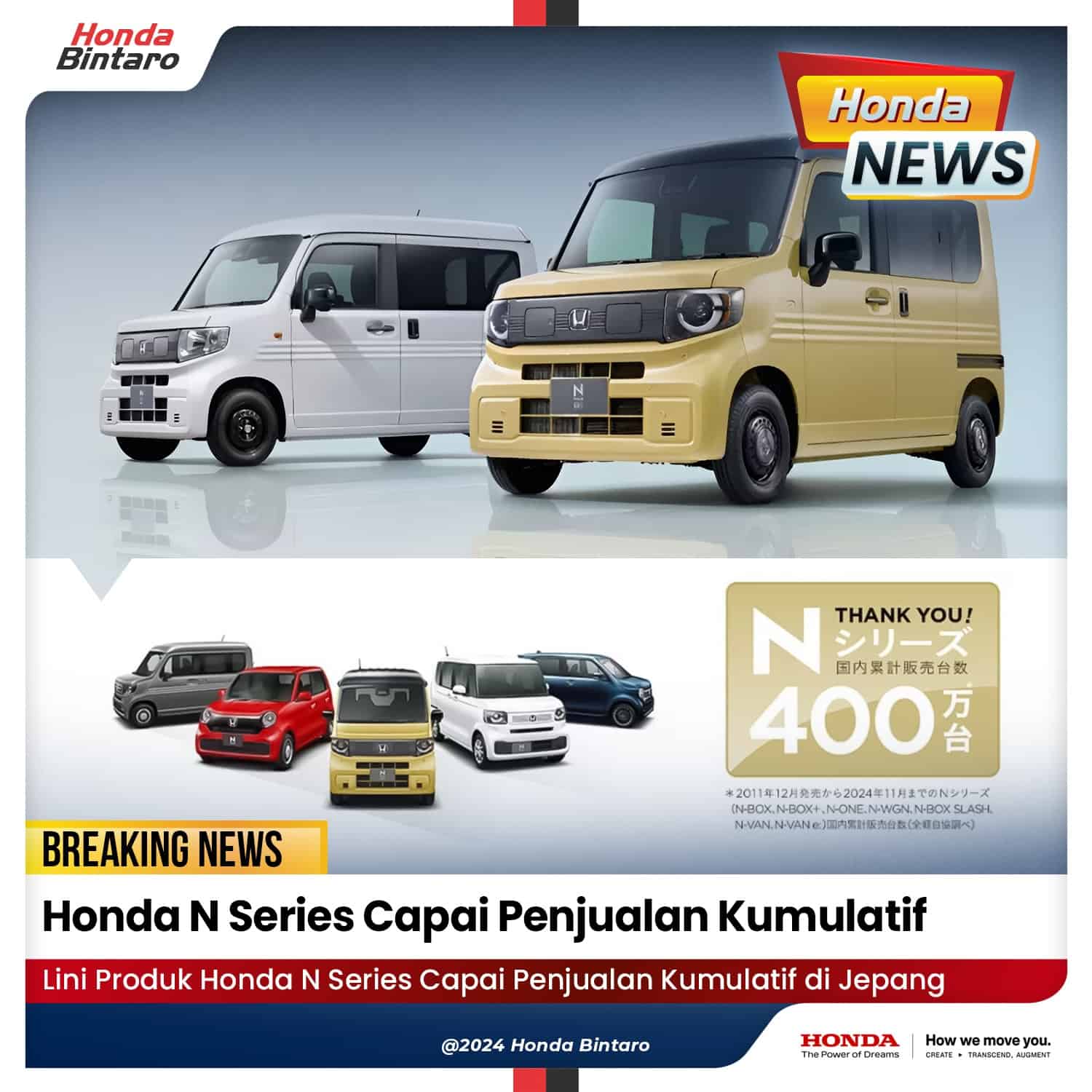 Honda N Series Capai Penjualan Kumulatif Honda N Series Capai Penjualan Kumulatif
