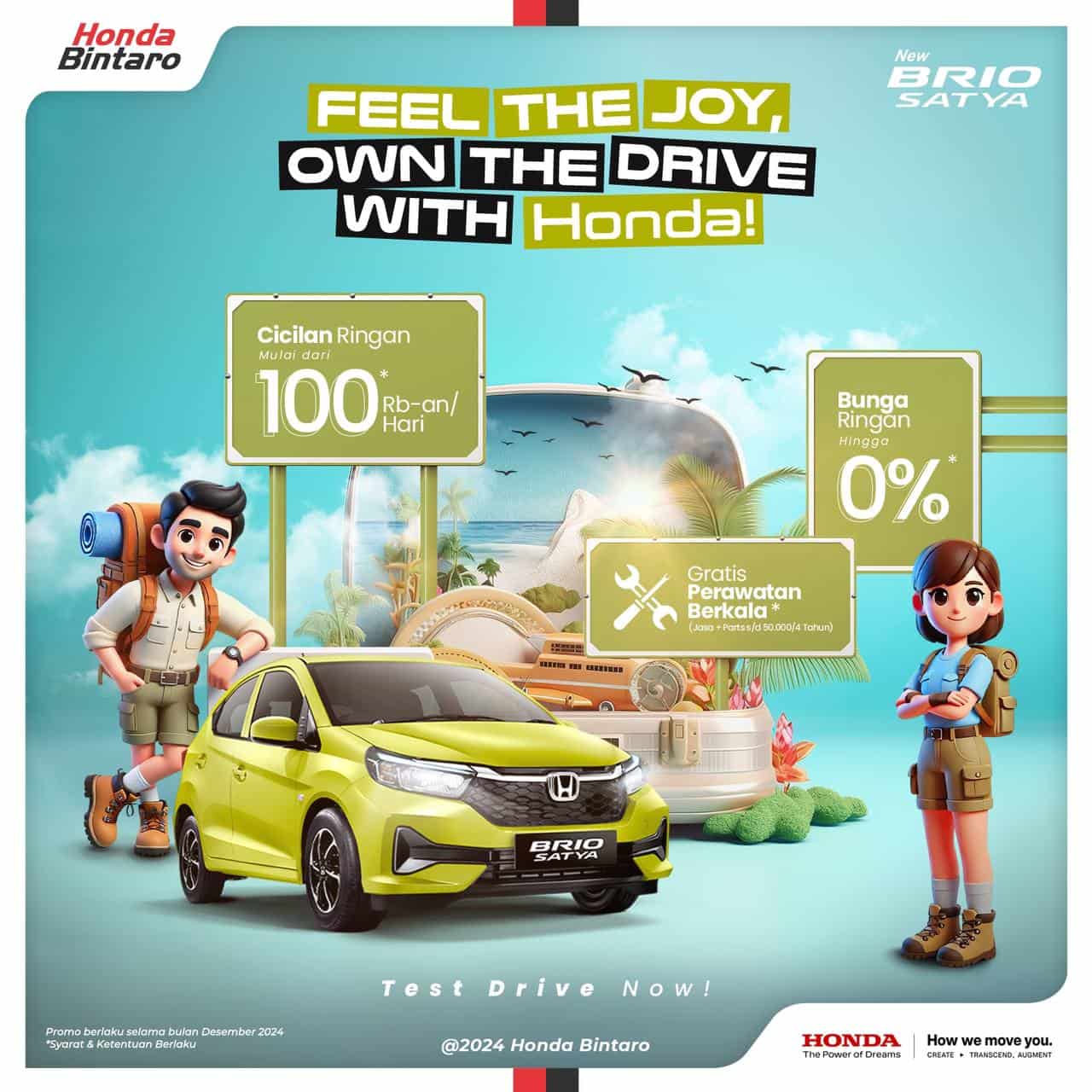 Promo Honda Brio Desember 2024